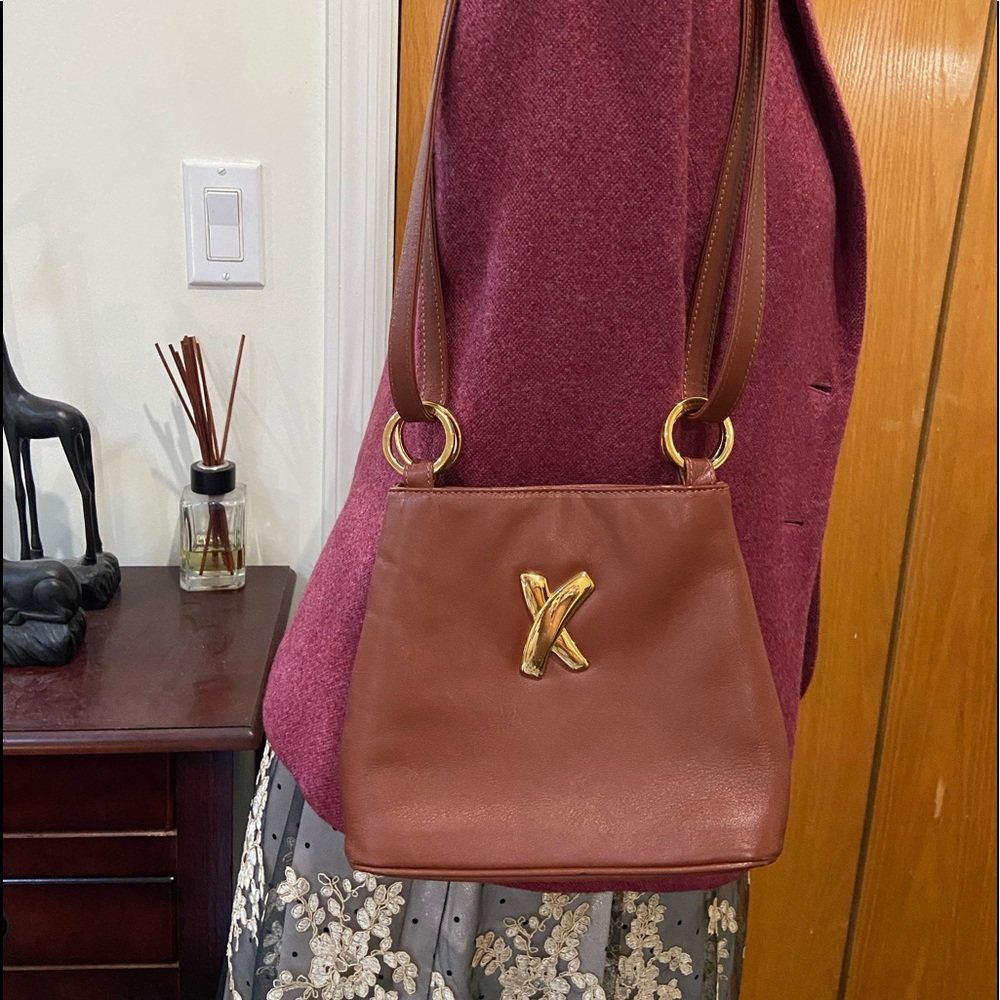 Paloma Picasso purse. The color is British tan